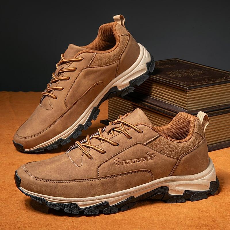 Men's Comfortable Leather Sneaker With Arch Support And Shock Absorption(Buy 2 Free Shipping✔️)