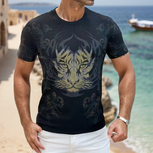 Men's Tiger King Ice Silk T-shirt