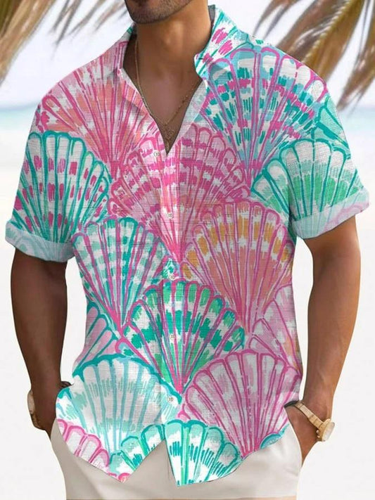 Casual Hawaiian Island Vacation Shirt