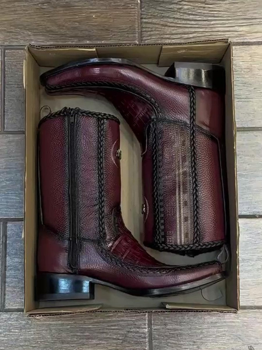 Men's Vintage Alligator Leather Cowboy Boots