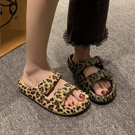 Women's summer leopard print sandals