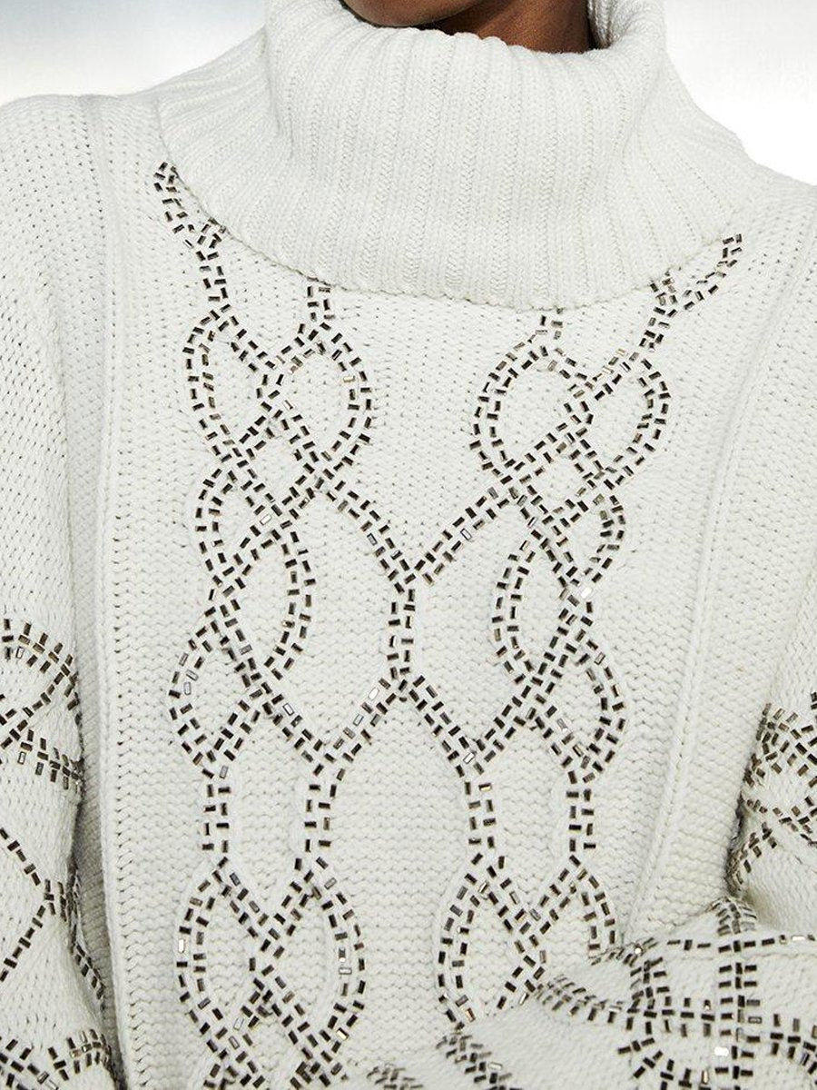 Turtleneck Knitted Sweater