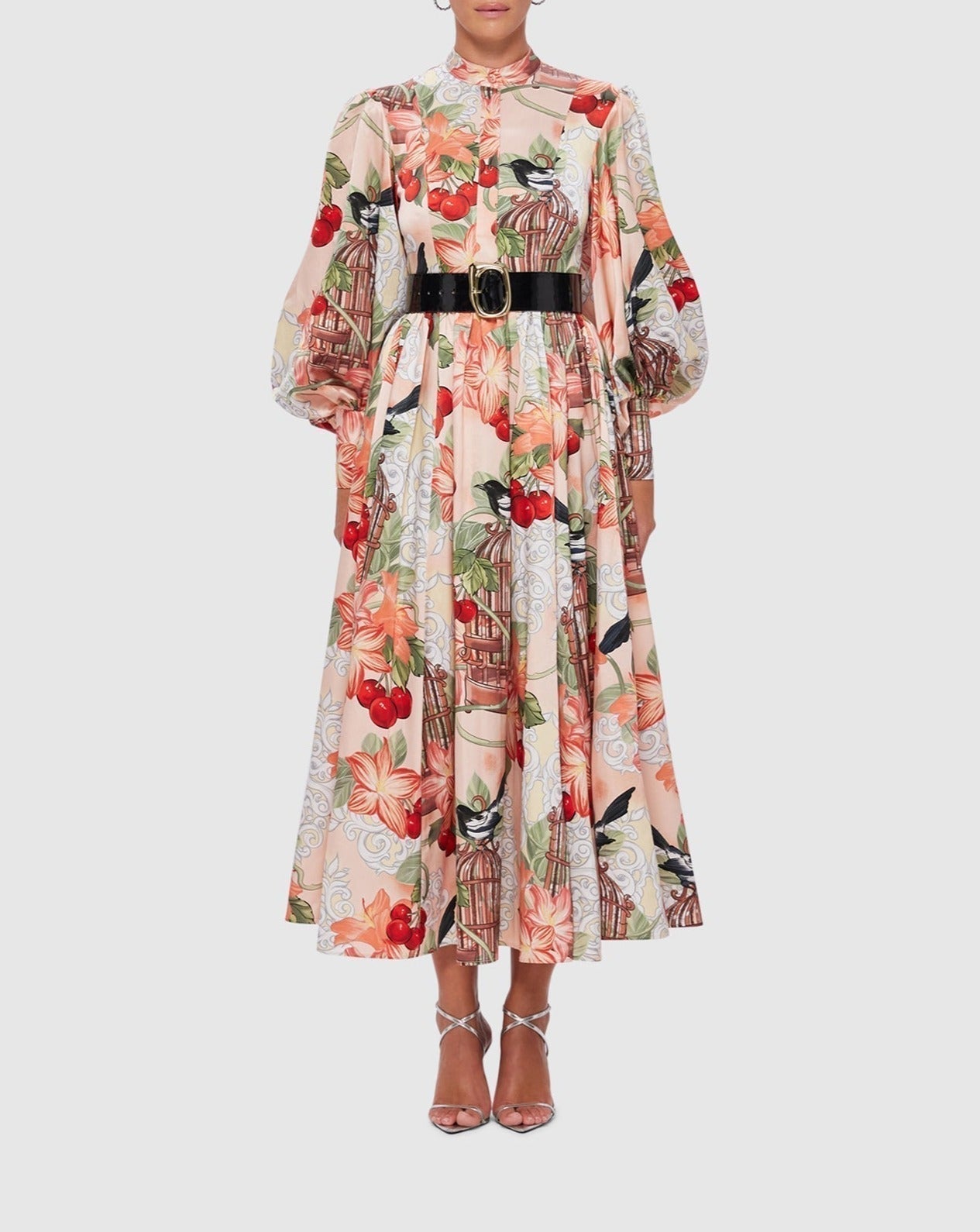 Azalea Print in Fortune Midi Dress