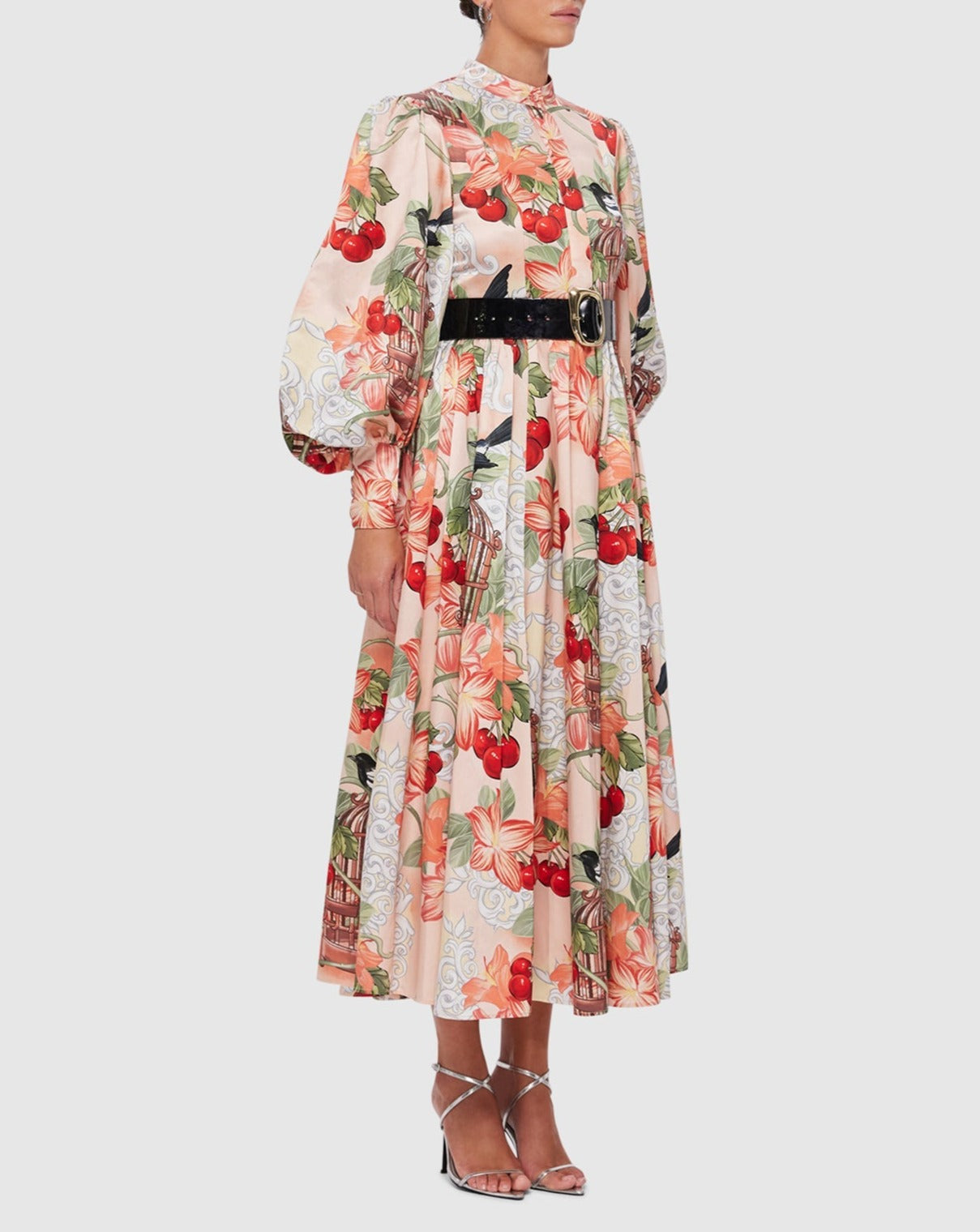 Azalea Print in Fortune Midi Dress