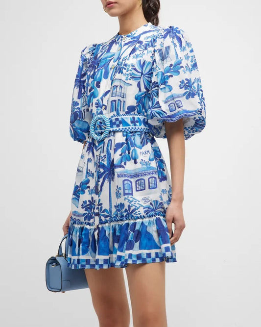 Summer Blue Vacation Dress