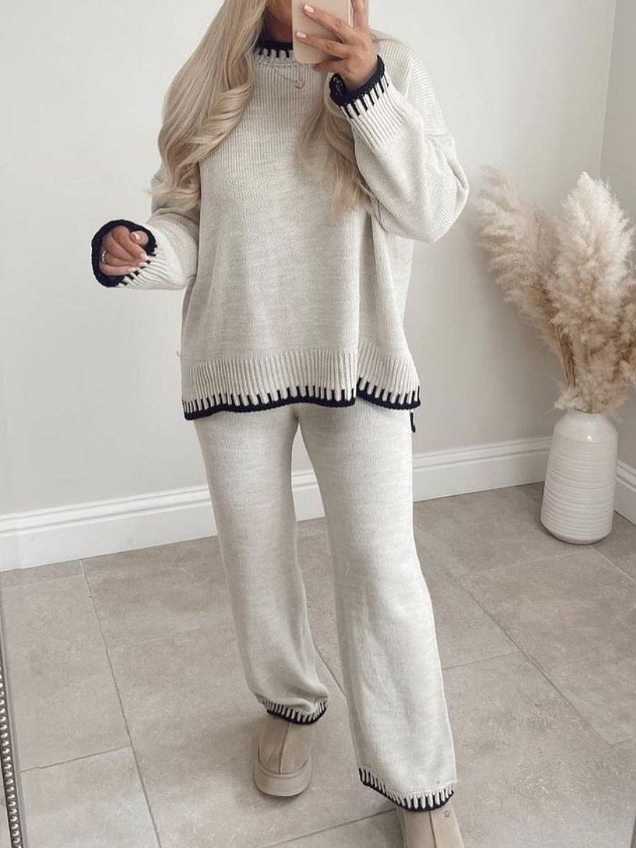 Casual Loungewear Knit Set